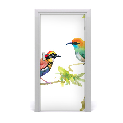 Self-adhesive door sticker Birds wall