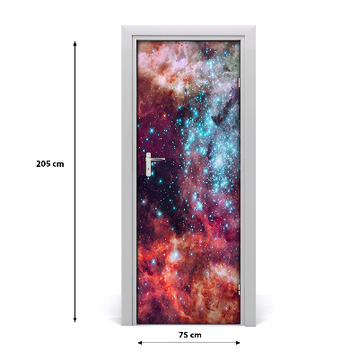 Self-adhesive door wallpaper Magellan's cloud