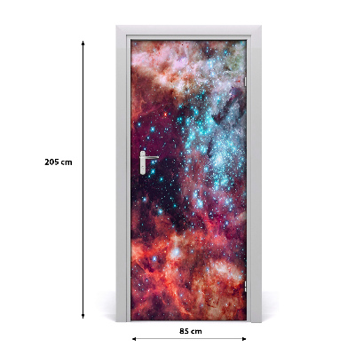 Self-adhesive door wallpaper Magellan's cloud