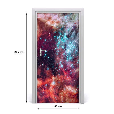 Self-adhesive door wallpaper Magellan's cloud