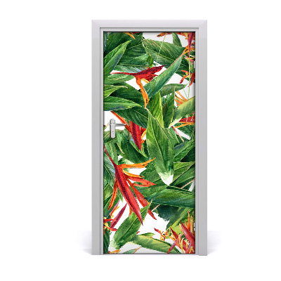 Self-adhesive door veneer Royal strelitzia