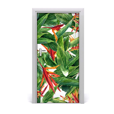 Self-adhesive door veneer Royal strelitzia