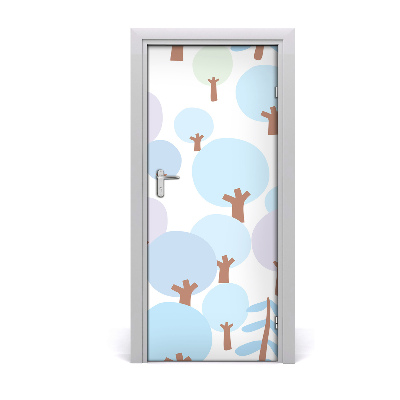 Self-adhesive door sticker Tree wall