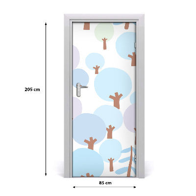 Self-adhesive door sticker Tree wall