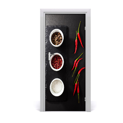 Door veneer Spices and peppers