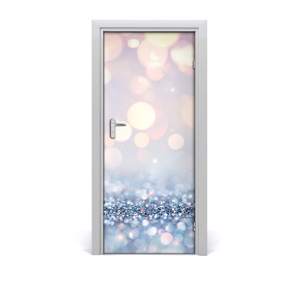 Self-adhesive door sticker Shiny background