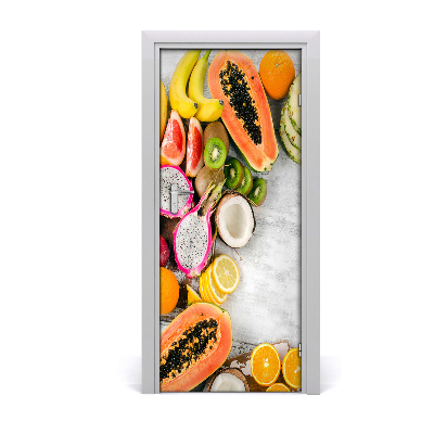 Self-adhesive door sticker Fruits