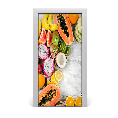 Self-adhesive door sticker Fruits