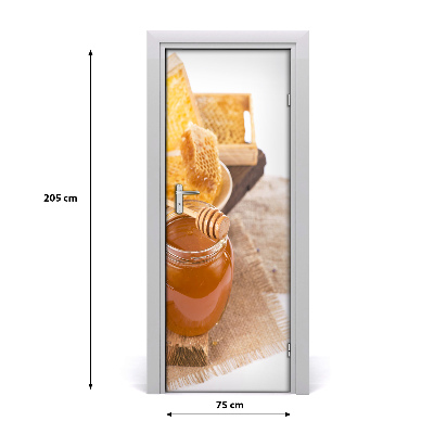 Self-adhesive door sticker Honeycombs