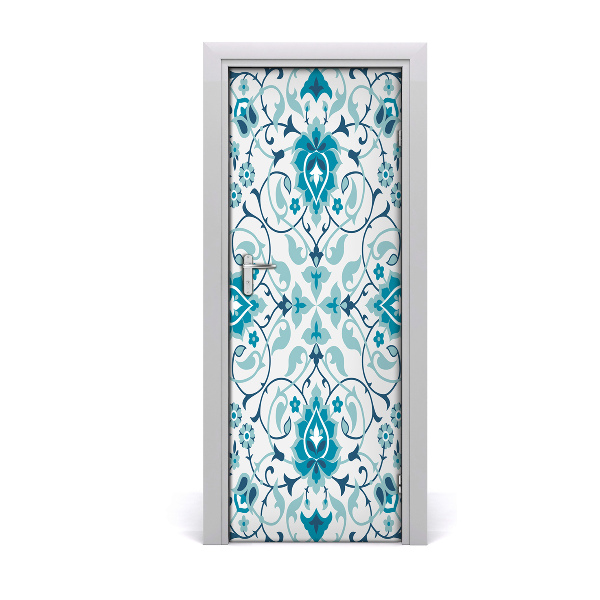 Self-adhesive door veneer Arabic pattern