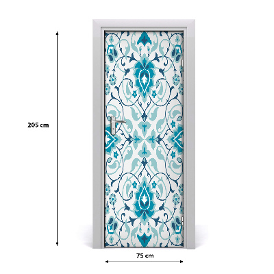 Self-adhesive door veneer Arabic pattern