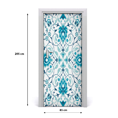 Self-adhesive door veneer Arabic pattern