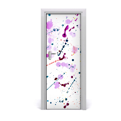 Self-adhesive door sticker Colorful spots