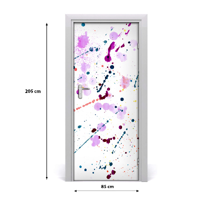 Self-adhesive door sticker Colorful spots