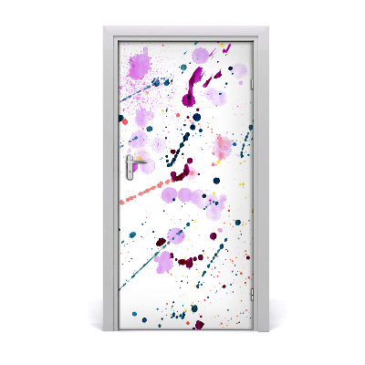 Self-adhesive door sticker Colorful spots