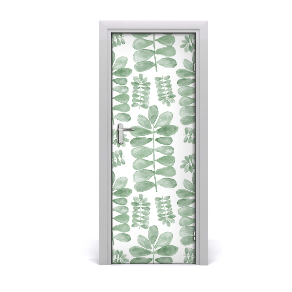 Self-adhesive door veneer Eucalyptus leaves