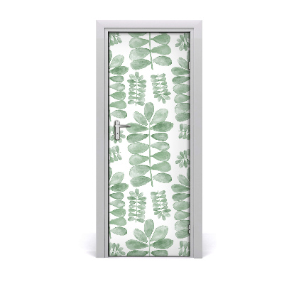 Self-adhesive door veneer Eucalyptus leaves