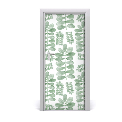 Self-adhesive door veneer Eucalyptus leaves