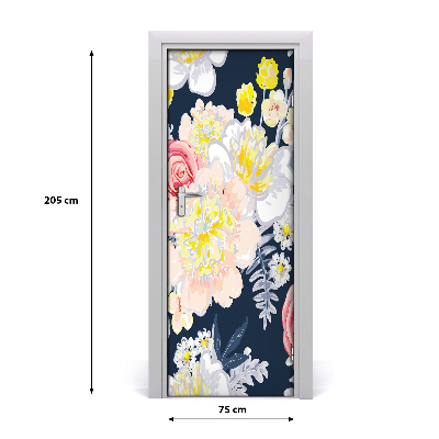 Self-adhesive door veneer Bouquet of flowers