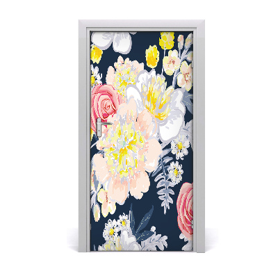 Self-adhesive door veneer Bouquet of flowers