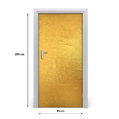 Door wallpaper Gold foil background