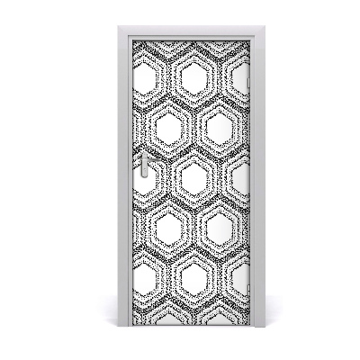 Door wallpaper Geometric background