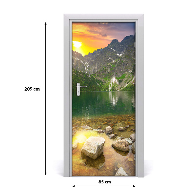 Self-adhesive door sticker Sea-eye tatras