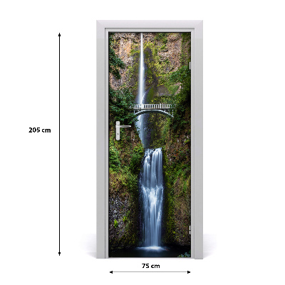 Self-adhesive door sticker Waterfall