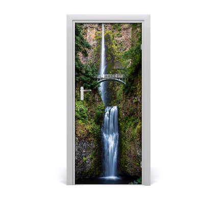 Self-adhesive door sticker Waterfall