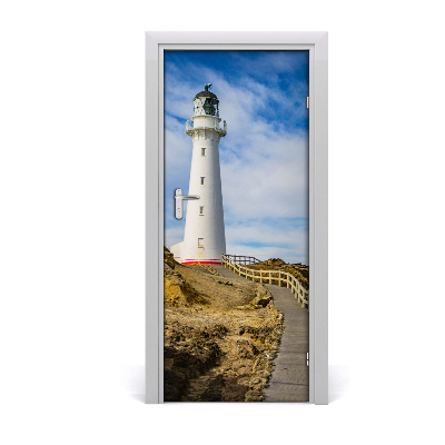 Self-adhesive door wallpaper Lighthouse