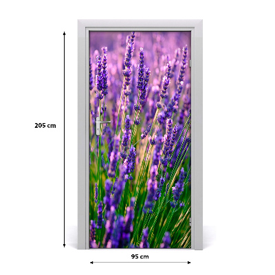 Door adhesive Lavender field