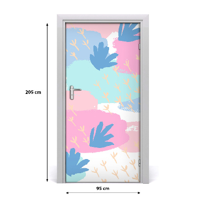 Self-adhesive door sticker Colorful spots