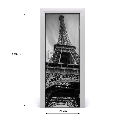 Self-adhesive door wallpaper Eiffel tower