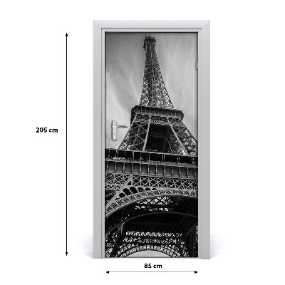 Self-adhesive door wallpaper Eiffel tower