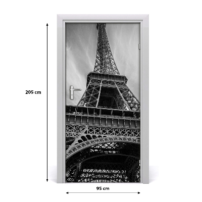 Self-adhesive door wallpaper Eiffel tower