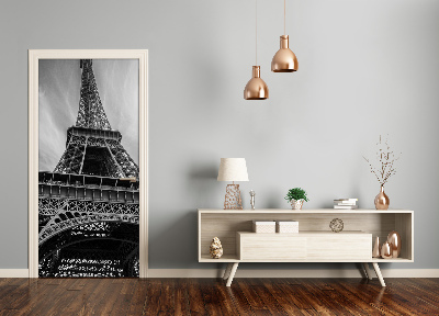 Self-adhesive door wallpaper Eiffel tower