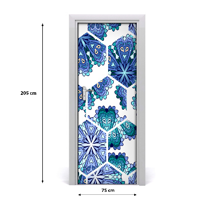 Door wallpaper Elements of the mandala