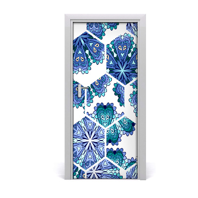 Door wallpaper Elements of the mandala