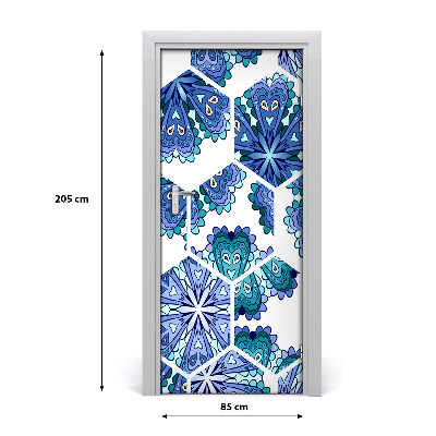 Door wallpaper Elements of the mandala