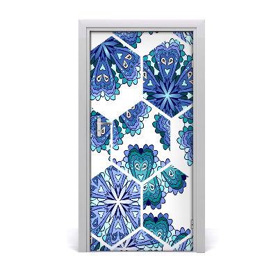 Door wallpaper Elements of the mandala