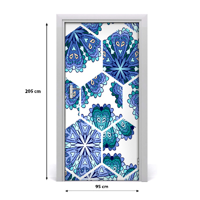 Door wallpaper Elements of the mandala