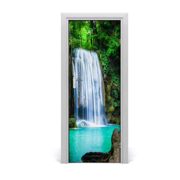 Self-adhesive door sticker Waterfall