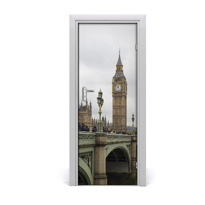 Self-adhesive door wallpaper Big ben london