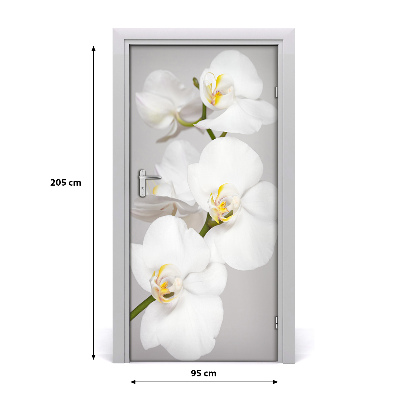 Door adhesive White orchid