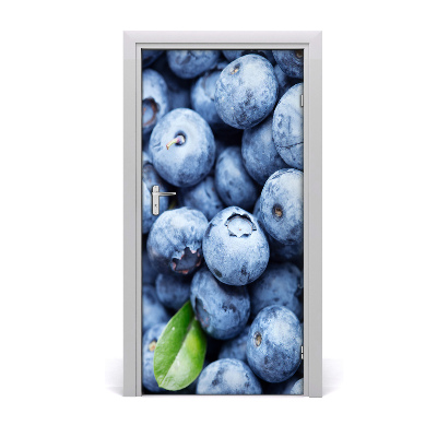 Self-adhesive door sticker Blueberries