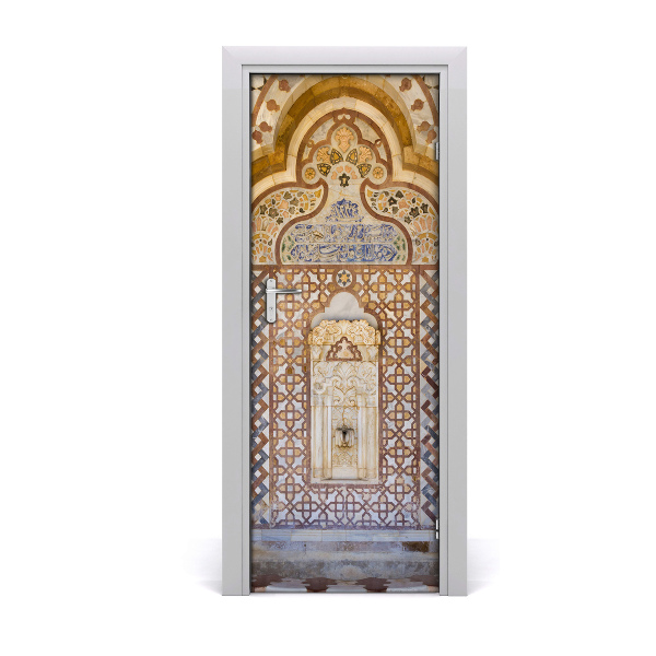 Self-adhesive door wallpaper Lebanon palace