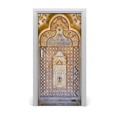 Self-adhesive door wallpaper Lebanon palace