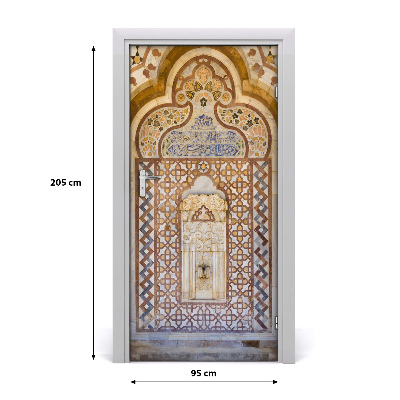 Self-adhesive door wallpaper Lebanon palace