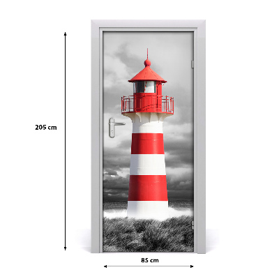 Self-adhesive door sticker Lighthouse