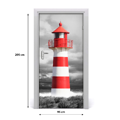 Self-adhesive door sticker Lighthouse